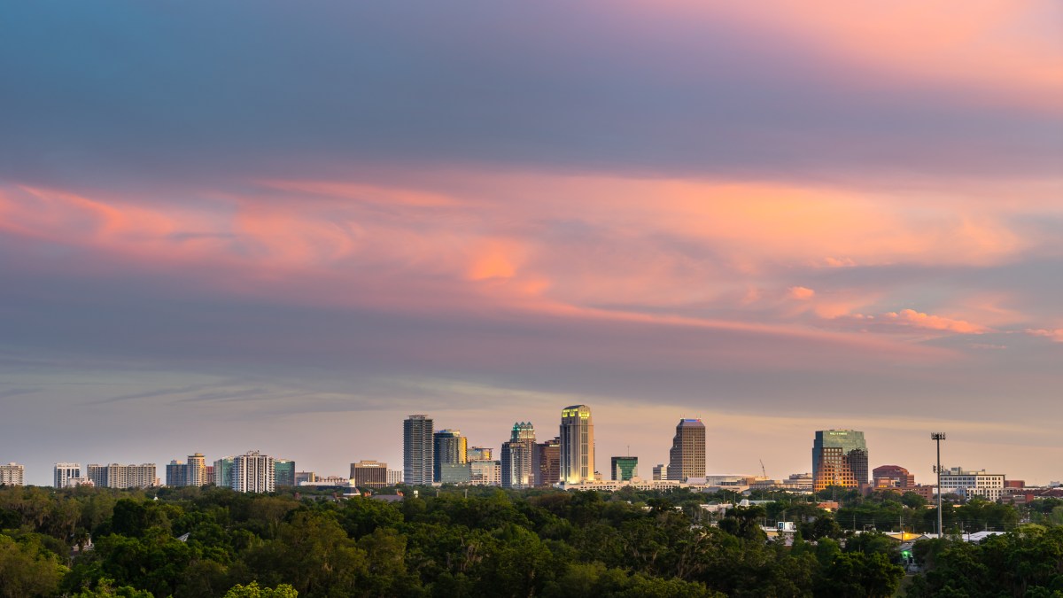 Downtown Orlando Sunset