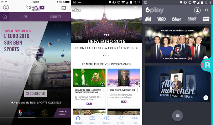 Appli TV Euro 2016