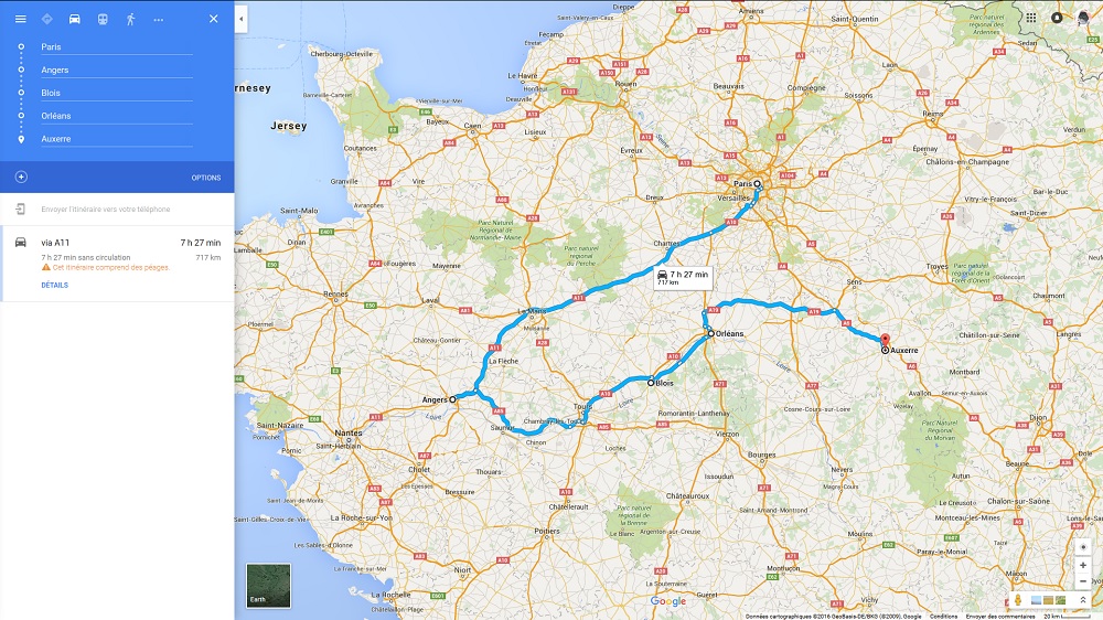 GMaps étapes GMaps étapes