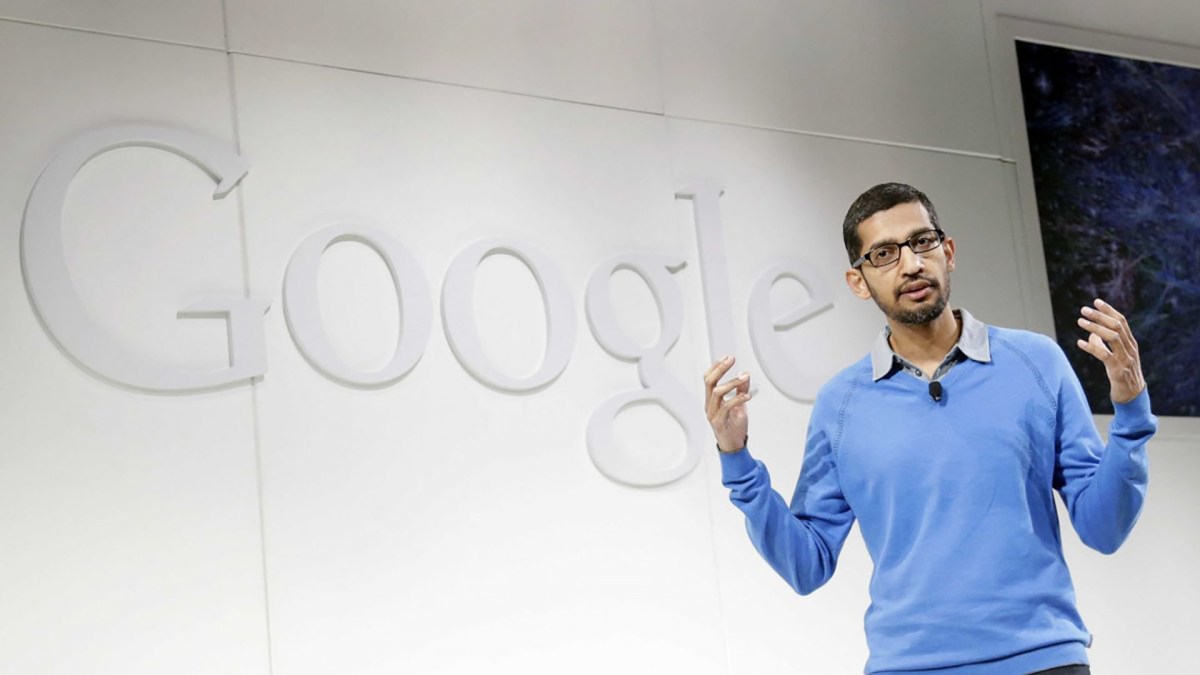 Sundar Pichai, le PDG de Google. // Source : CC Sam Churchill