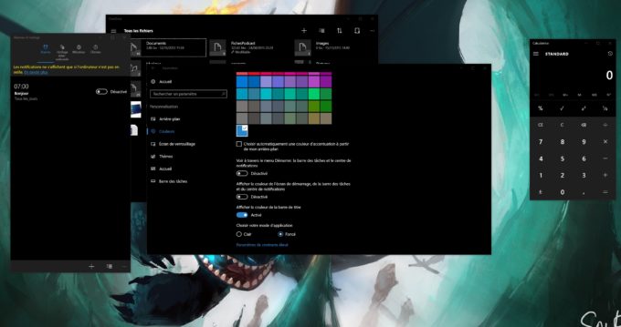 Anniversary Update Theme sombre Anniversary Update Theme sombre