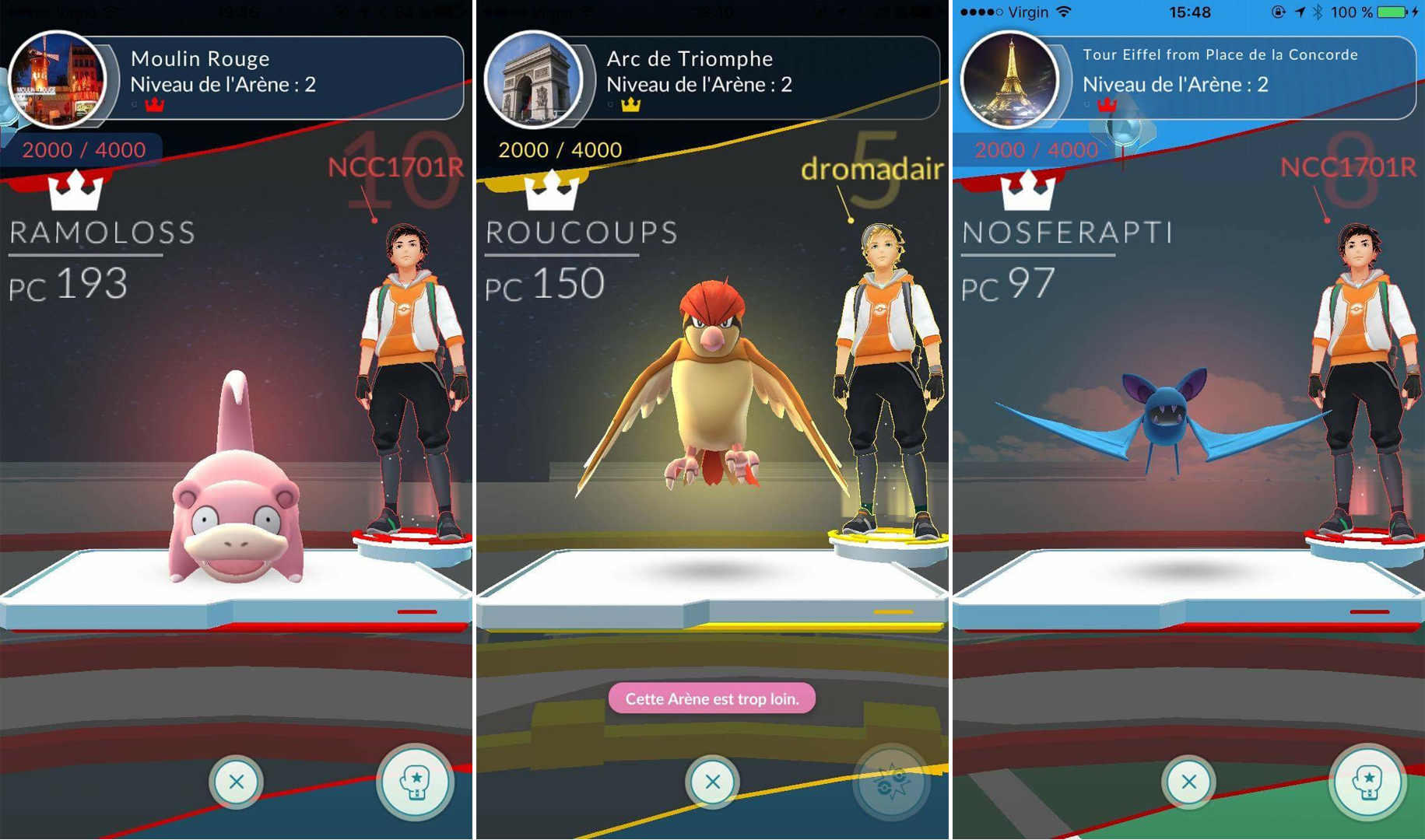 Pokemon Go arène Pokemon Go arène