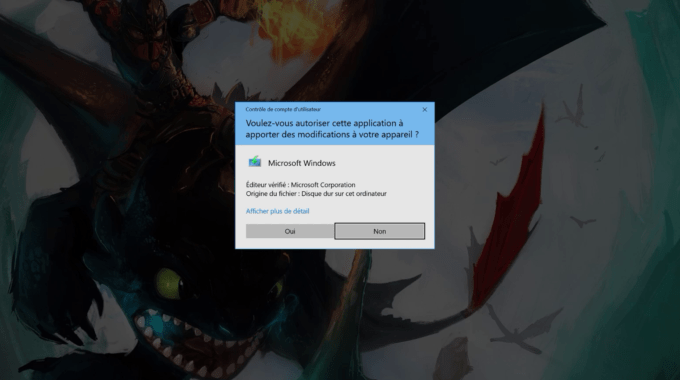 Windows 10 Anniversary Update UAC prompt