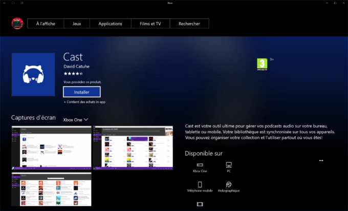 Le Windows Store fait son arrivée sur Xbox