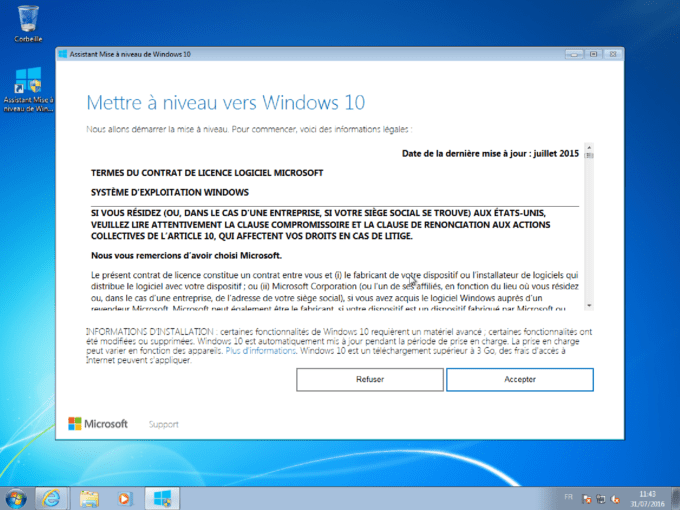 Windows 7 mise à jour gratuite windows 10 handicapés