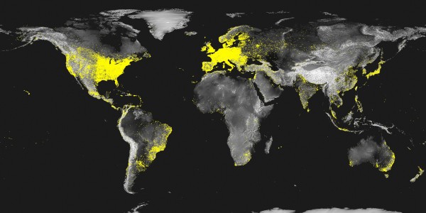 Cartographie des sous-réseaux actifs à travers le monde en 2012.