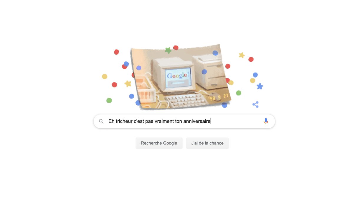 Anniversaire De Google Le Moteur De Recherche Sait Il Vraiment Quand Il Est Ne