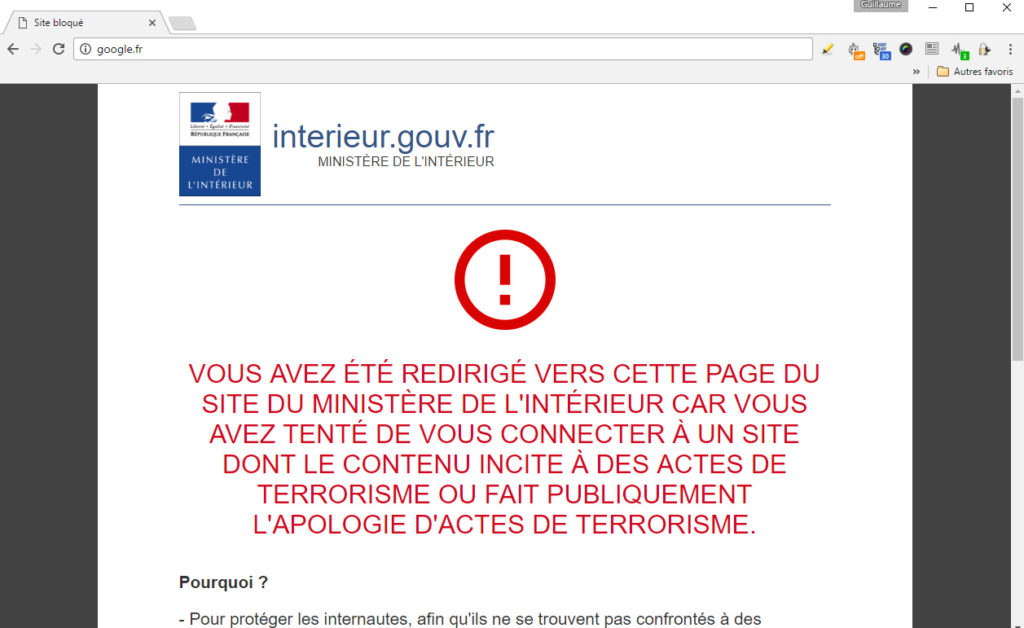 google-bloque