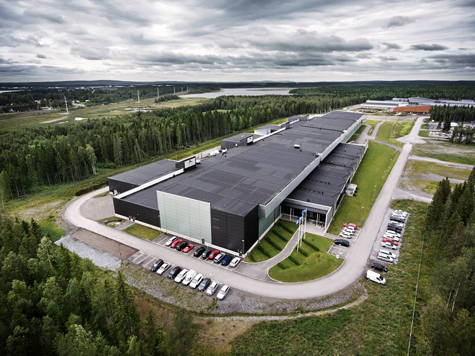 Le centre à Luleå. Le centre à Luleå.