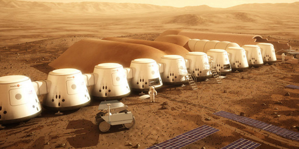 Image du projet Mars One. Image du projet Mars One.