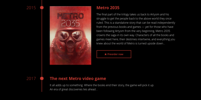 Metro jeu vidéo 2017