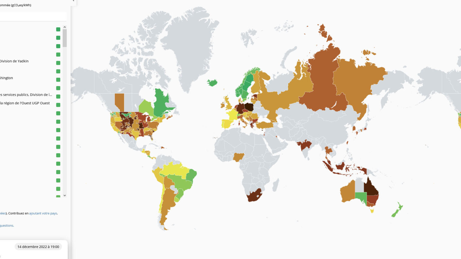 2024 - This map shows in real time the electricity consumption of Europe