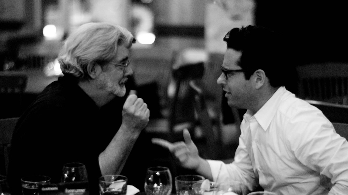 George Lucas discutant avec J. J. AbramsJoi Ito