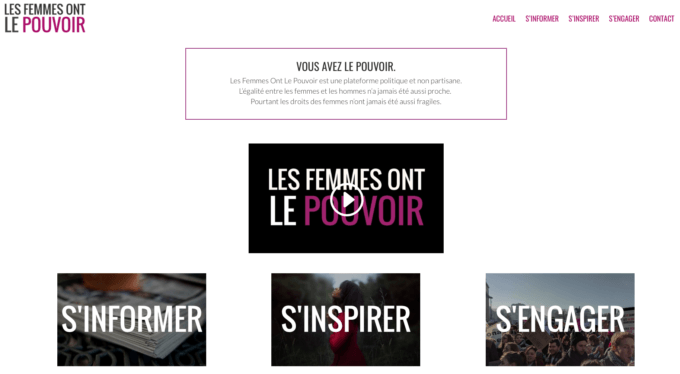 La plateforme lancée le 27 février 2017 par Les Glorieuses. La plateforme lancée le 27 février 2017 par Les Glorieuses.