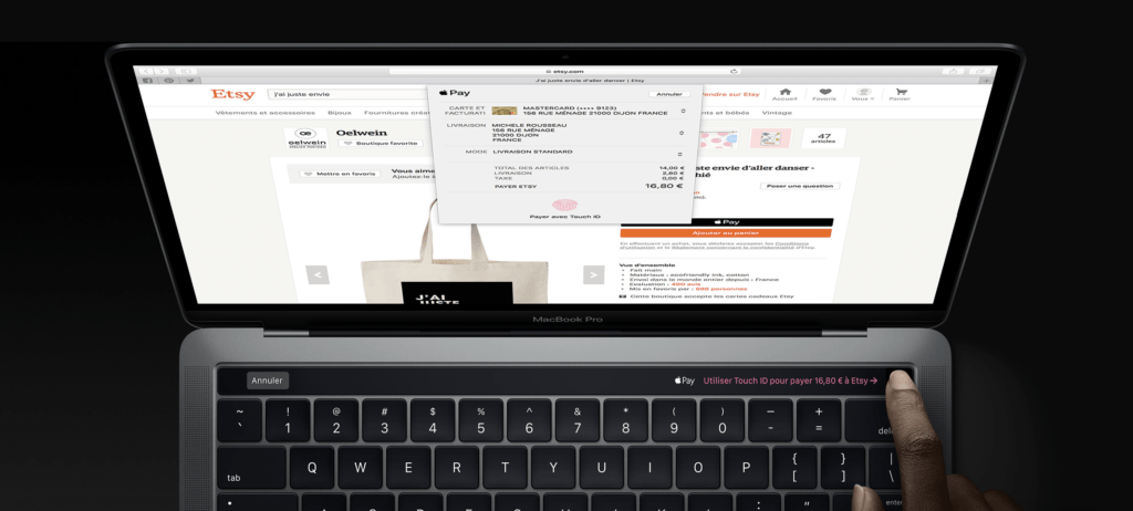 Apple Pay sur le web // Source : Apple Apple Pay sur le web // Source : Apple