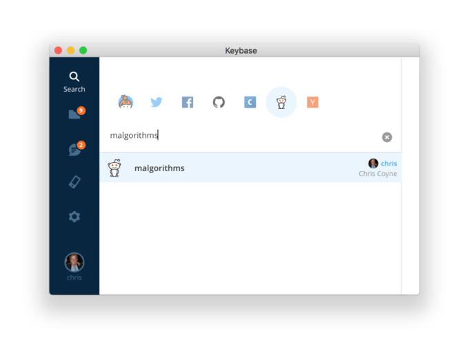 Keybase chat