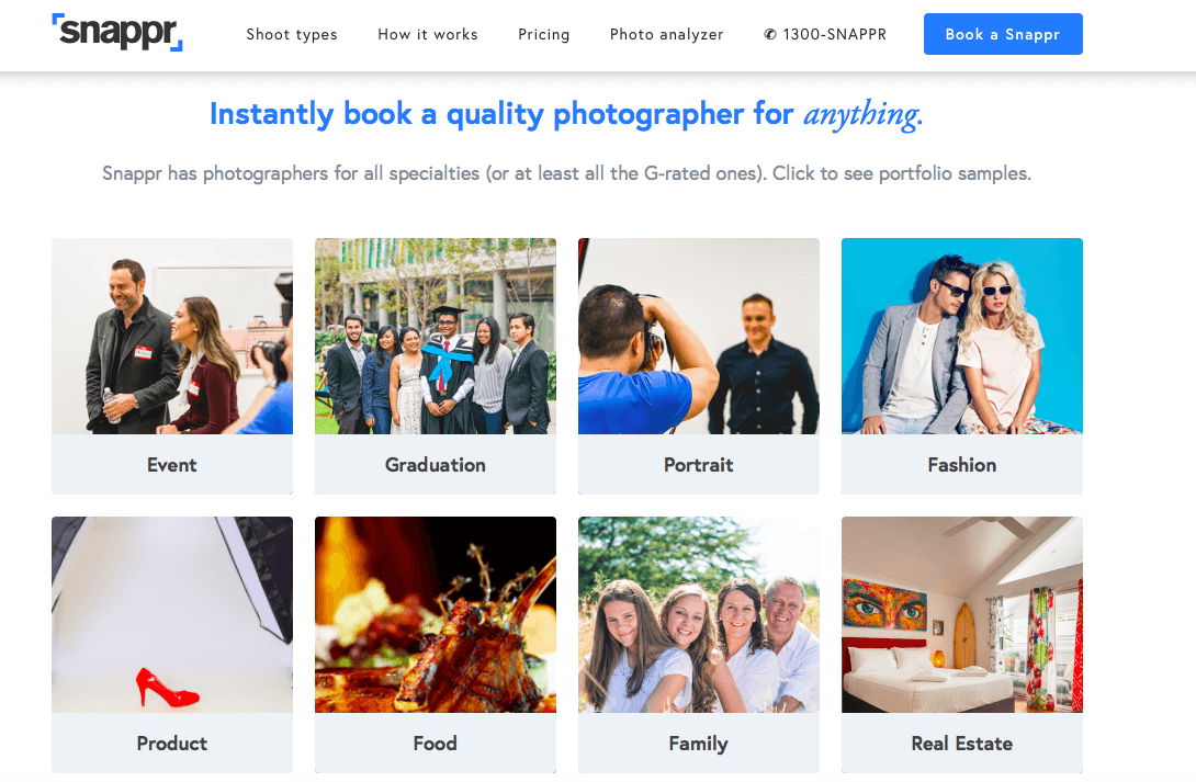 Snappr facilite l'accès aux photographes professionnels pour les ...
