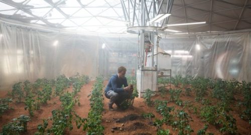 Matt Damon, dans le film Seul sur Mars. // Source : Fox