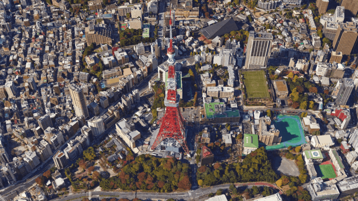 tokyo google earth