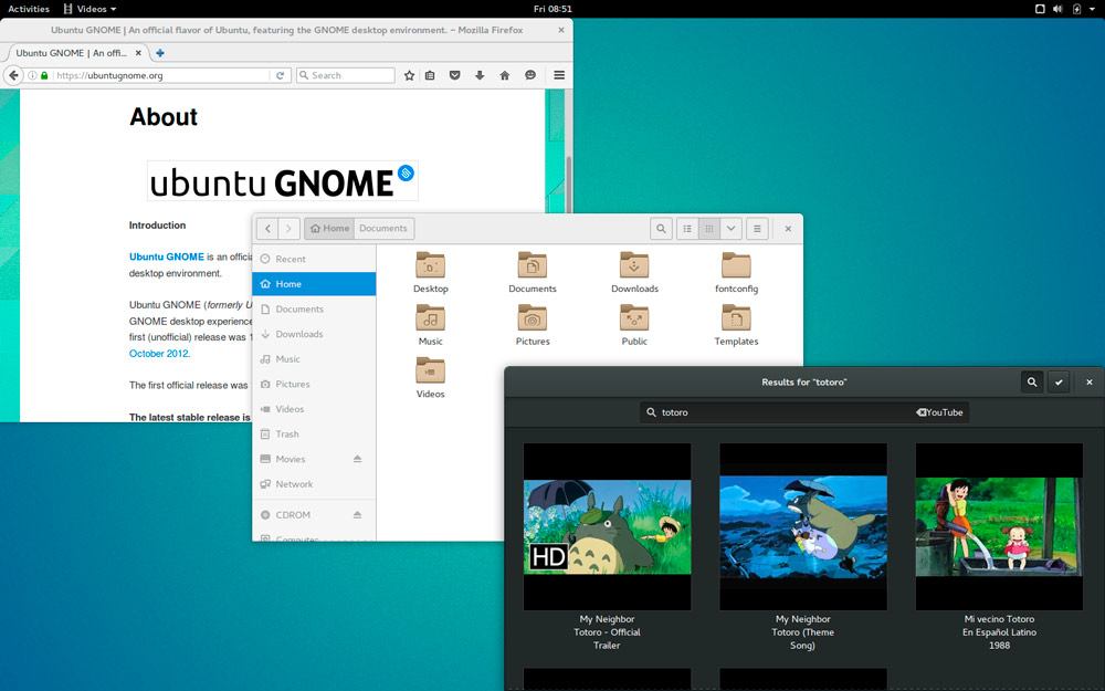 Gnome 3, vanilla Gnome 3, vanilla