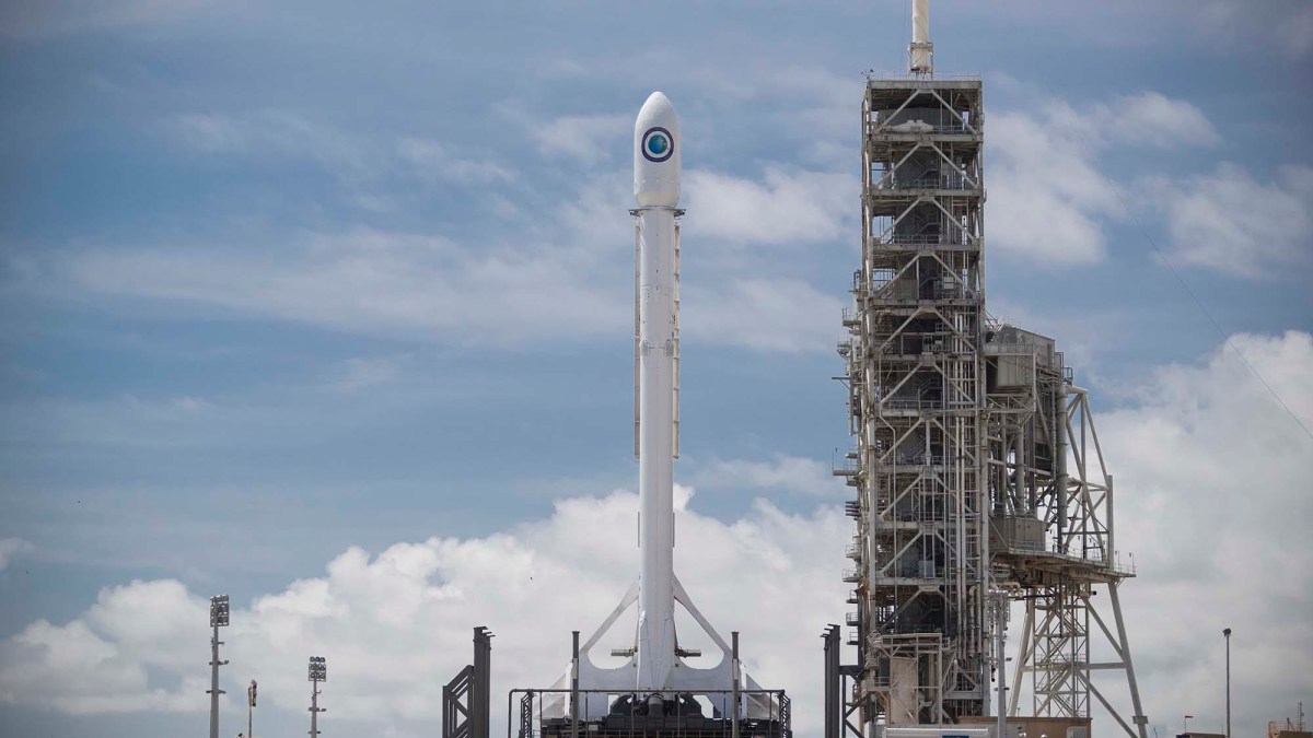 Un lanceur Falcon 9. // Source : SpaceX