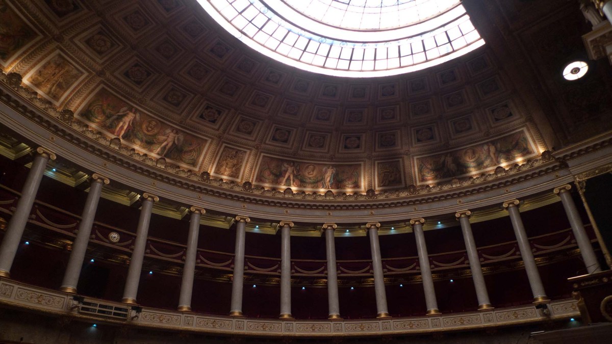 Hémicycle de l'Assemblée nationale. // Source : Bastien Abadie