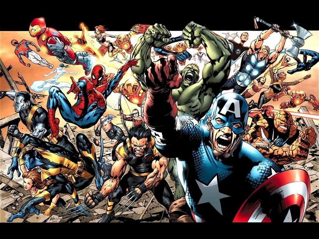 Couverture d'Ultimates 2, par Bryan Hitch. Un tel plan sera-t-il possible chez Marvel Studios ? Rien n'est moins sûr.