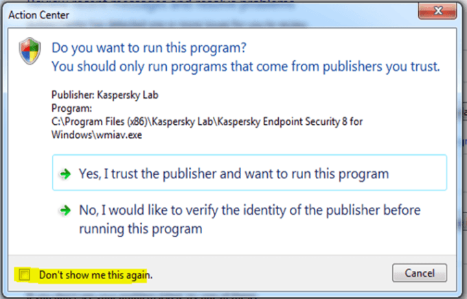 action center kaspersky action center kaspersky
