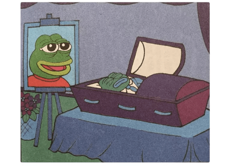 La mort de Pepe, par Matt Furie son créateur. (Tumblr) La mort de Pepe, par Matt Furie son créateur. (Tumblr)