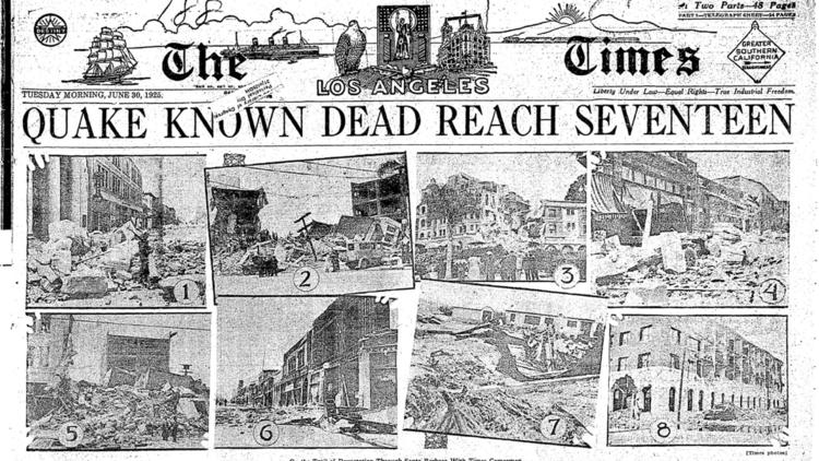 Une du LA Times, 1925
(Archive du Los Angeles Times)