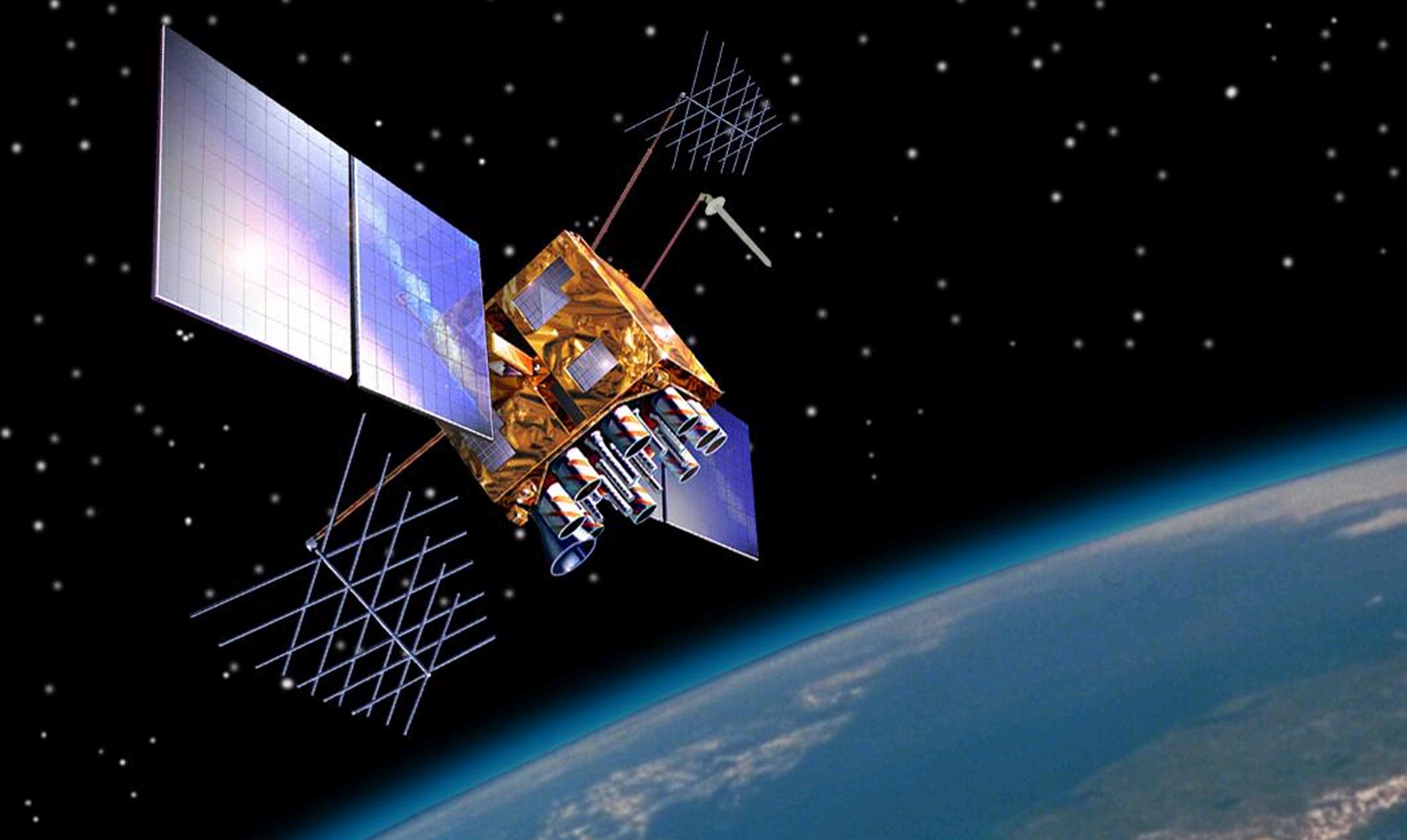 Satellite GPS-IIRM (dessin, auteur inconnu) Satellite GPS-IIRM (dessin, auteur inconnu)