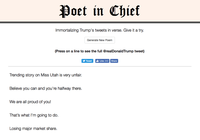 Poet in Chief Poet in Chief