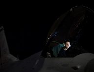 Staff Sgt. Erick Vega, an avionics specialist with the 555th Fighter Squadron out of Aviano Air Base, Italy, attempts to determine if his equipment or falling, or if the space systems aboard the F-16 Fighting Falcon is being attacked by simulated enemy forces through space warfare during exercise Red Flag at Nellis Air Force Base, Nevada, July 21, 2016. Red Flag 16-3 is aimed at teaching service members how to integrate air, space and cyberspace elements. (U.S. Air Force photo/Tech. Sgt. David Salanitri)