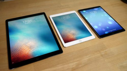 iPad Pro 2017 12,9, iPad Pro 2016 9,7, iPad Pro 2017 10,5 // Source : Numerama