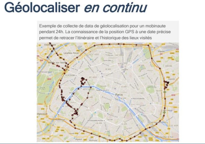 Présentation interne du service de géolocalisation de Teemo obtenue par Numerama Présentation interne du service de géolocalisation de Teemo obtenue par Numerama