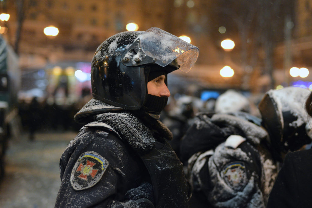 Policier ukrainien durant l'Euromaidan, 2013 / CC. Ivan Bandura