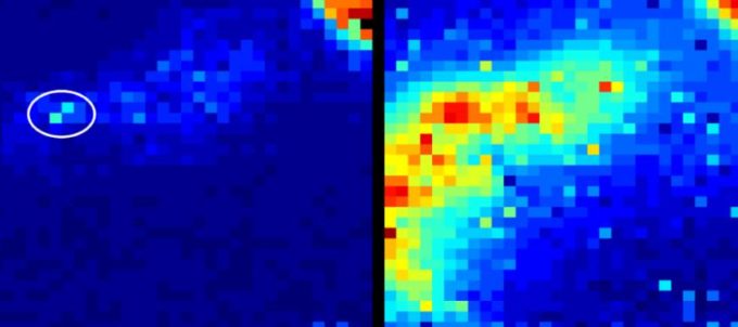 À gauche, la nouvelle caméra détecte précisément l'emplacement de l'endoscope. / University of Edinburgh