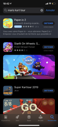 L'App Store belge depuis notre compte belge // Source : Numerama L'App Store belge depuis notre compte belge // Source : Numerama