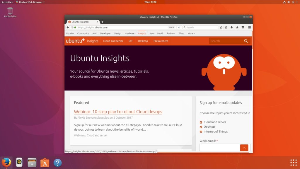Ubuntu 17.10 Ubuntu 17.10
