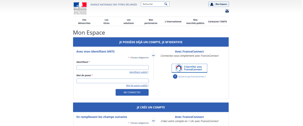 Site de l'Agence nationale des titres sécurisés. Site de l'Agence nationale des titres sécurisés.