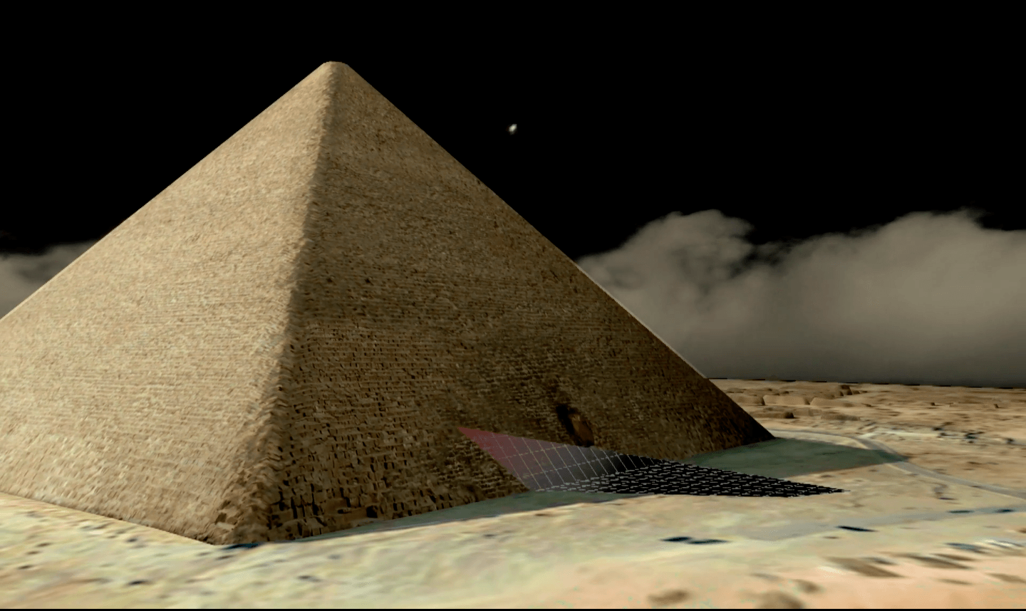 Capture d'écran ScanPyramids