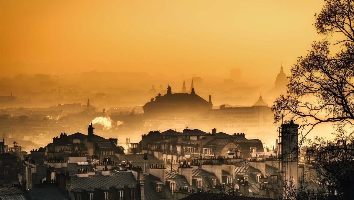 Les toits de Paris à l'aube. // Source : 12019