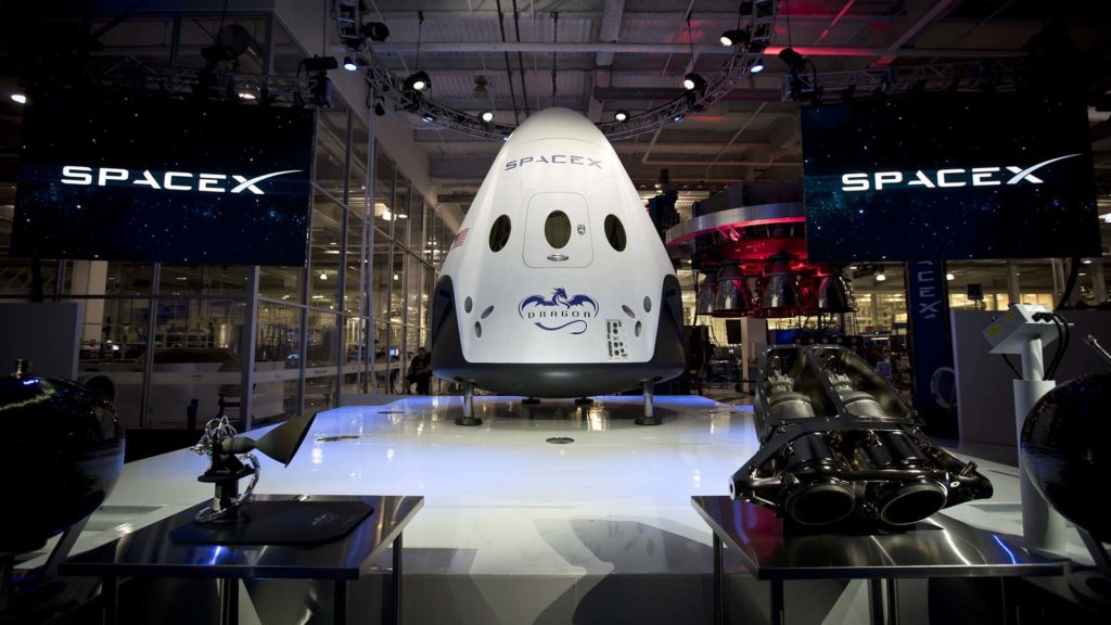 La capsule Dragon V2. // Source : SpaceX La capsule Dragon V2. // Source : SpaceX