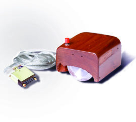 La première souris informatique, présentée à la Mother of All Demos. CC SRI International La première souris informatique, présentée à la Mother of All Demos. CC SRI International