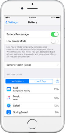 iPhone batterie iOS 11.3 iPhone batterie iOS 11.3