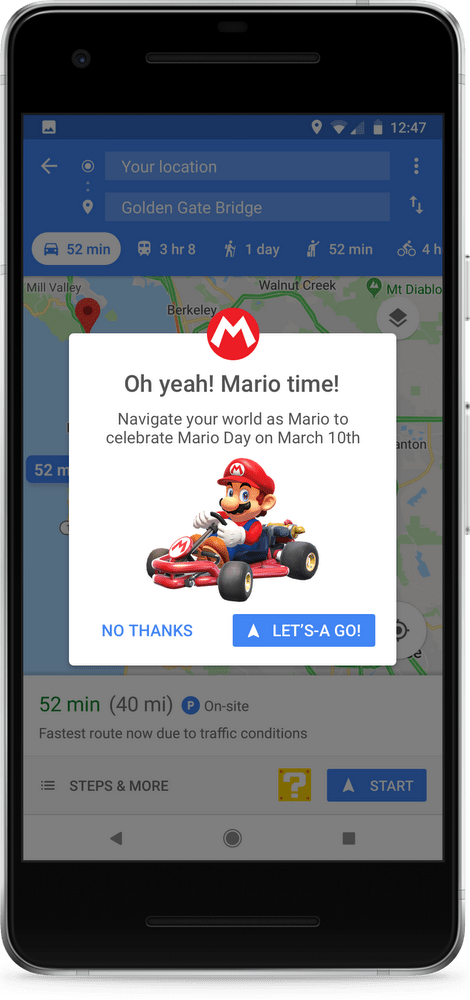 Mario x Google Maps