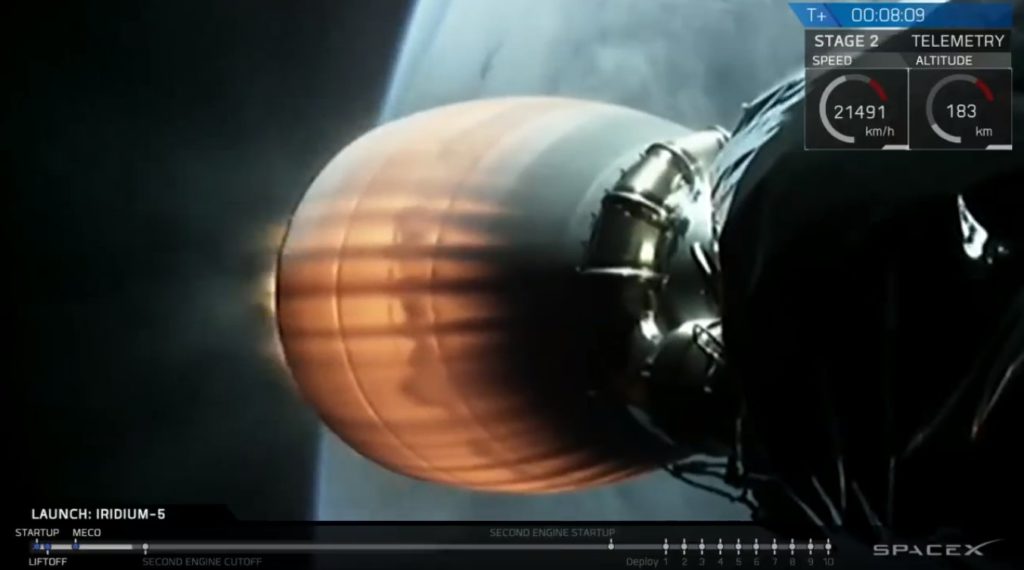 Iridium Next 41-50 SpaceX orbite