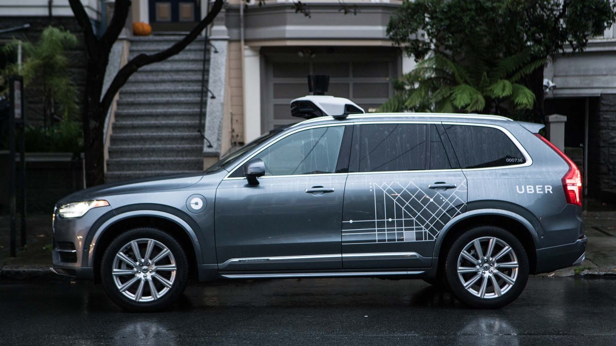 Un véhicule Uber Volvo XC90 // Source : Uber