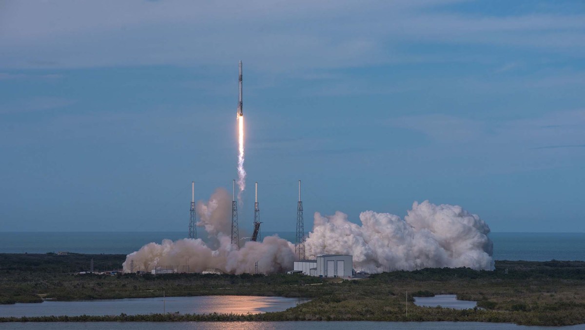 Une mission de ravitaillement menée par SpaceX. // Source : SpaceX