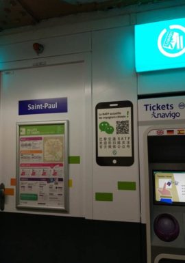 WeChat dans le métro